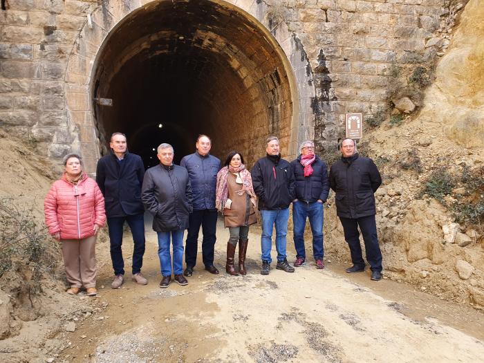Primeras inversiones en el Camino Natural Vía Verde de Ojos Negros para mejorar la seguridad en los túneles
