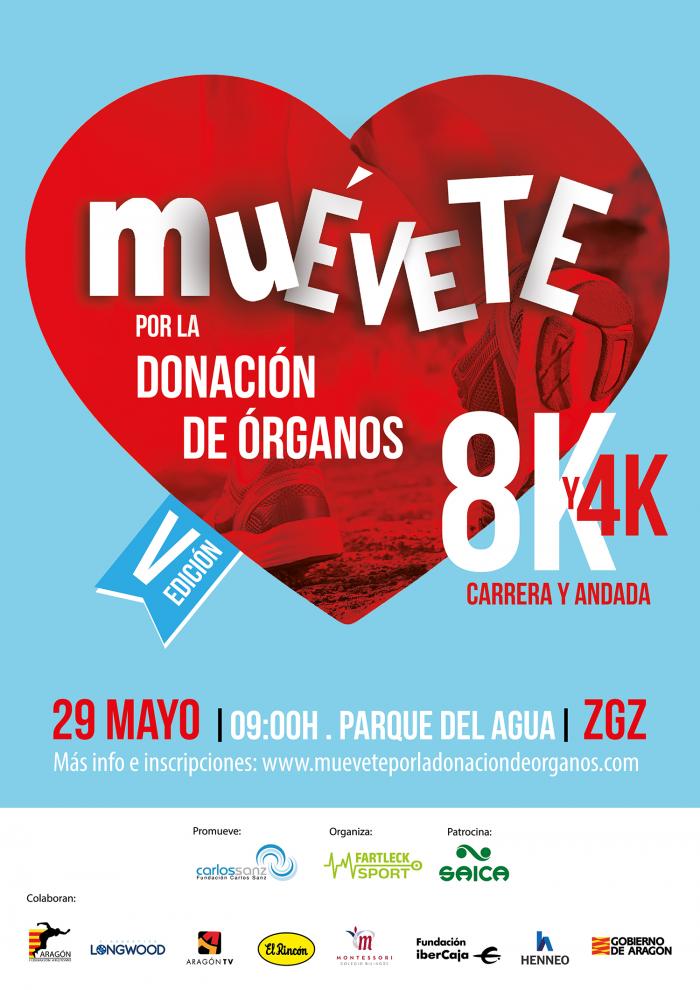 Cartel carrera Donación de Órganos