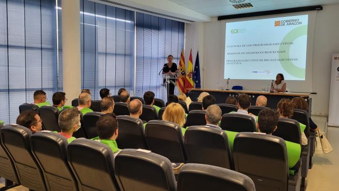 Clausura de los Programas Ejecutivos en big data y blockchain en CEEI Huesca