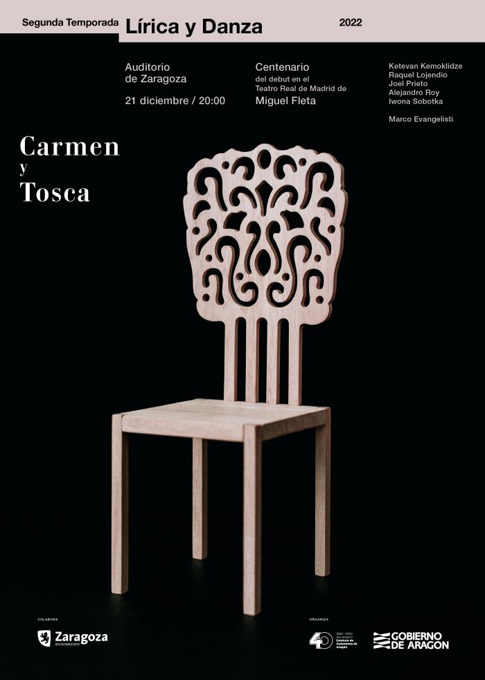 Cartel 'Carmen y Tosca'