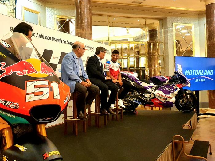 Aliaga presenta el Gran Premio Animoca Brands de Aragón de MotoGP