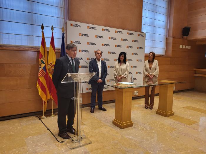 Aliaga firma el convenio del Plan de Sostenibilidad Turística con la Mancomunidad del Alto Valle del Aragón