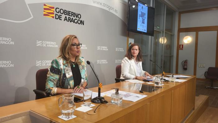 Mayte Pérez y María Goikoetxea presentan los datos del IAM por el 25 N