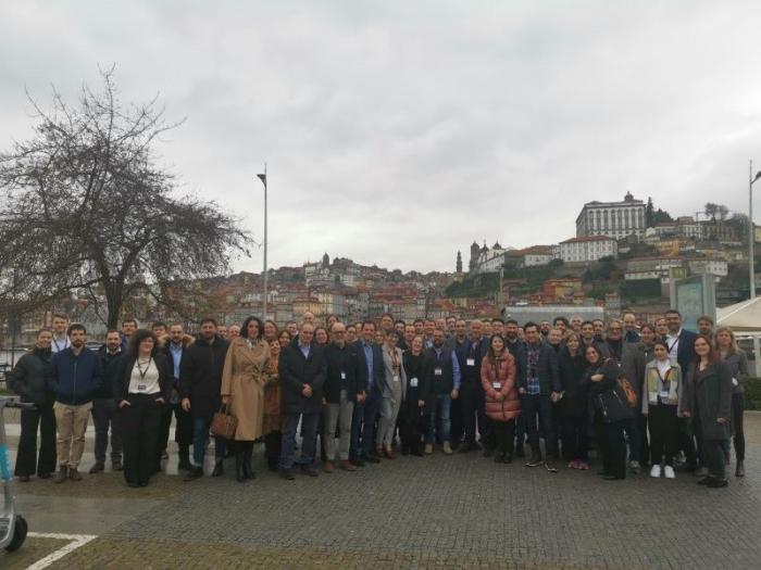 Foto de grupo de los socios del proyecto en Oporto.