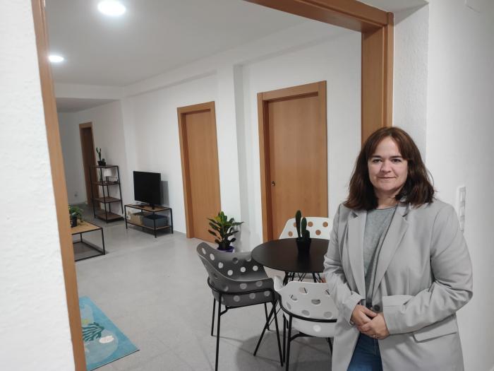 María Goikoetxea en el nuevo centro de emergencias del IAM