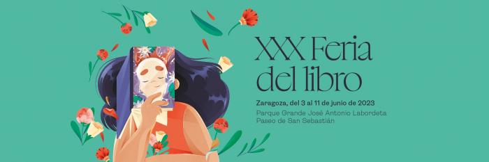Cartel horizontal XXX Feria Libro Zaragoza