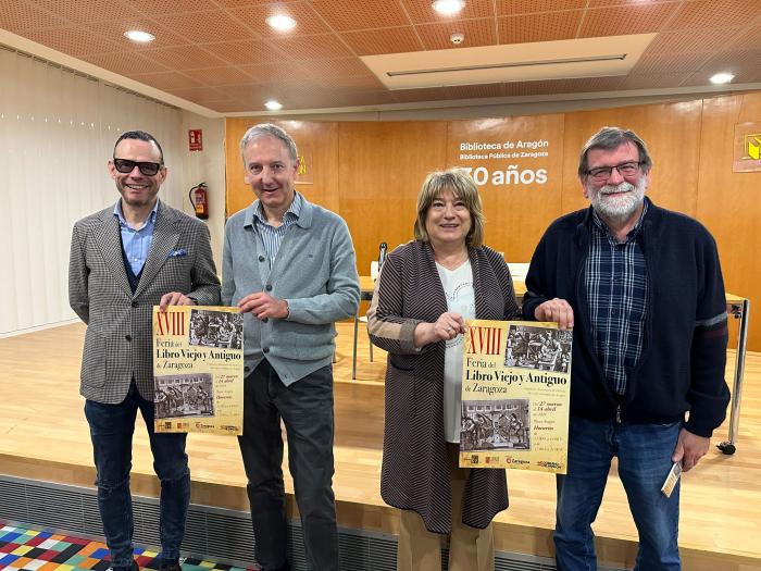 Image 0 of article Tomasa Hernández anima a visitar la XVIII Feria del Libro Viejo y Antiguo de Zaragoza