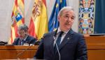 El presidente del Gobierno de Aragón ha comparecido en las Cortes de Aragón