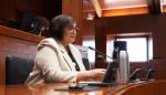La directora general de Mayores, Ana Isabel Berges, ha comparecido este martes en la comisión de Bienestar Social y Familia