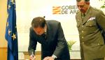 El Gobierno de Aragón y Defensa suscriben un convenio de colaboración para reforzar su colaboración en el desarrollo de la logística integral de Zaragoza