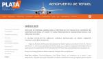El Aeropuerto de Teruel abre el plazo para la contratación de dos personas