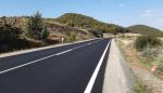 Finalizadas las obras de mejora en el firme entre Alcubierre y el límite provincial de Zaragoza