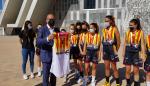 El consejero Felipe Faci recibe a la selección femenina de Minibasket tras su éxito en el último Campeonato de España