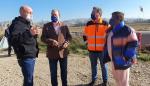 Soro visita las obras de emergencia en Pina de Ebro y Villafranca de Ebro 