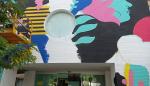 Intervención artística en la fachada del Hospital Materno Infantil