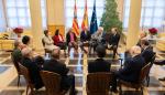 El presidente de Aragón, Jorge Azcón, ha recibido esta tarde a los miembros de la Comisión Aragonesa de Derecho Civil.