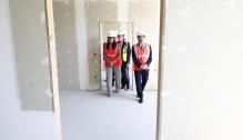 El presidente Lambán visita las obras del nuevo Centro de Salud Barrio Jesús