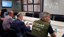 Reunión del CECOP para evaluar la situación del incendio de Nonaspe