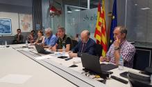 Reunión del CECOP para evaluar la situación del incendio de Nonaspe