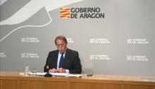 Rueda de prensa del consejero de Hacienda, Carlos Pérez Anadón