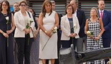 Sira Repollés participa en homenaje a las víctimas de los atentados de Barcelona y Cambrils cuando se cumplen cinco años.
