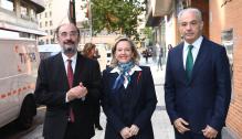 El presidente de Aragón y la ministra Calviño visitan la sede de CEOEA