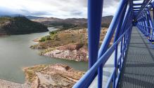 Lambán visita la presa de Mularroya