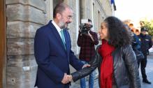 avier Lambán recibe a la embajadora de Estados Unidos en España