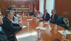 Blasco se ha reunido con los presidentes de las diez comarcas turolenses.