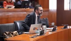 El director gerente de SARGA, Jorge Escario, en su comparecencia en las Cortes.