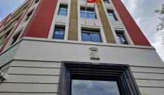 Imagen de la fachada principal del departamento de Hacienda y Administración Pública del Gobierno de Aragón.