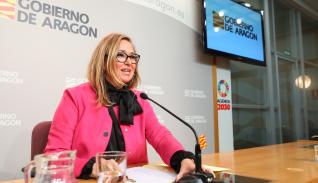 Mayte Pérez en rueda de prensa tras la reunión del Consejo de Gobierno