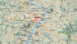 Mapa Maella