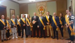 Blasco visita el Ayuntamiento de Alcañiz