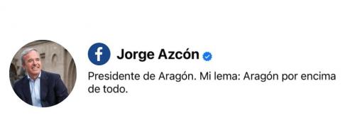 Perfil Facebook Jorge Azcón
