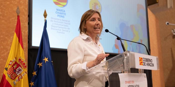 María Charte, directora general de Inclusión Social y Voluntariado, ha inaugurado la jornada a primera hora