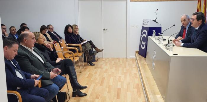 Marta Gastón en la jornada "Economía circular y sostenibilidad" de CEOE Aragón