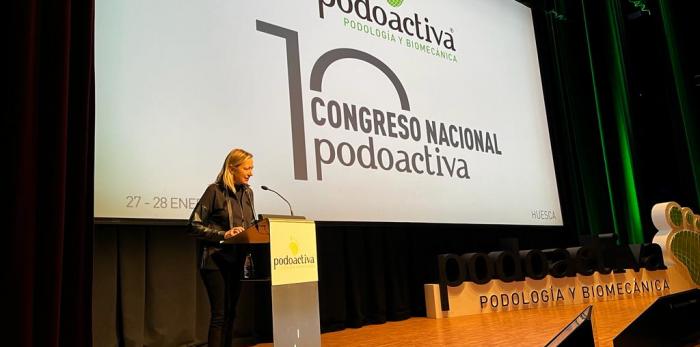 Marta Gastón en el X Congreso Nacional de Podoactiva