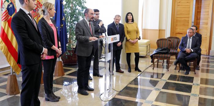 El Presidente de Aragón presenta la ampliación de una empresa