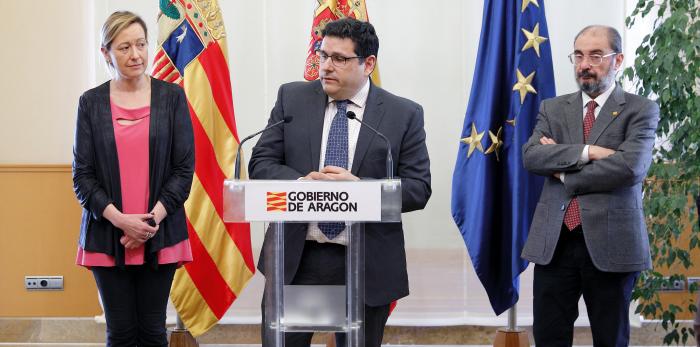 El Presidente de Aragón presenta la ampliación de una empresa