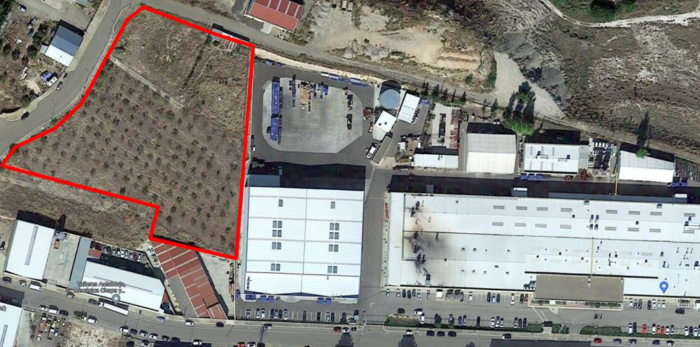 Plano de la planta actual y la ampliación de KDK Automotive en Borja