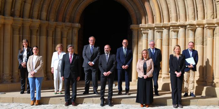 El Monasterio de Sijena acoge la celebración de un Consejo de Gobierno extraordinario