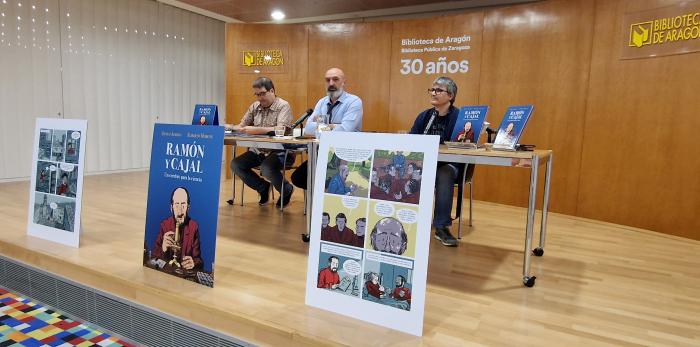 Presentación del cómic sobre Cajal editado por el Gobierno de Aragón