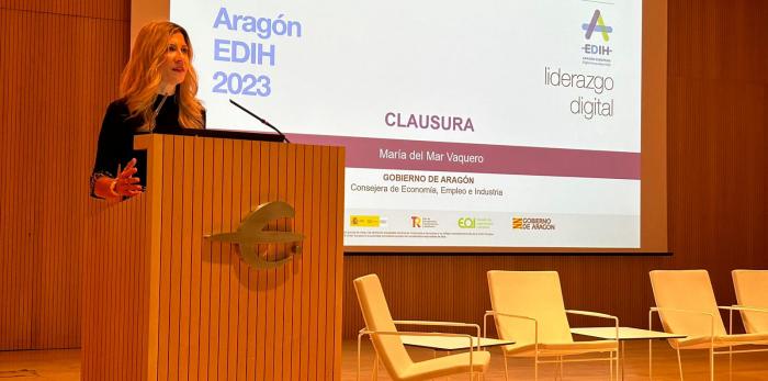 Image 0 of article Mar Vaquero subraya la importancia de Aragón EDIH para la digitalización de las empresas de la comunidad