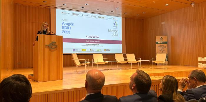 Image 1 of article Mar Vaquero subraya la importancia de Aragón EDIH para la digitalización de las empresas de la comunidad