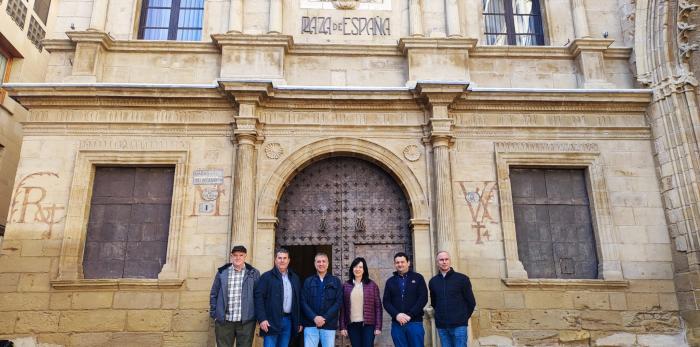 La directora general de Patrimonio Cultural, Gloria Pérez, ha visitado hoy Alcañiz.