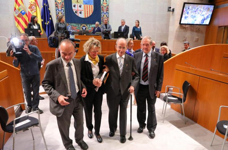 Acto institucional del 40 aniversario de las Cortes de Aragón en La Aljafería