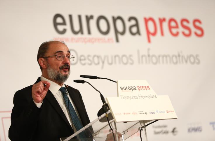 El Presidente de Aragón, en el Desayuno Informativo de Europa Press en Madrid