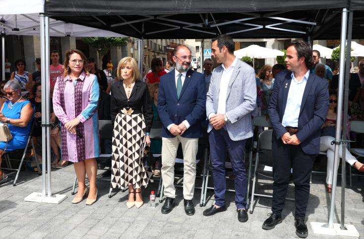 Lambán asiste al 90 aniversario de la proclamación como alcaldesa de María Domínguez