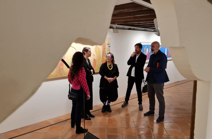 Inauguración de la exposición 'Confluencias' en el Museo Juan Cabré de Calaceite